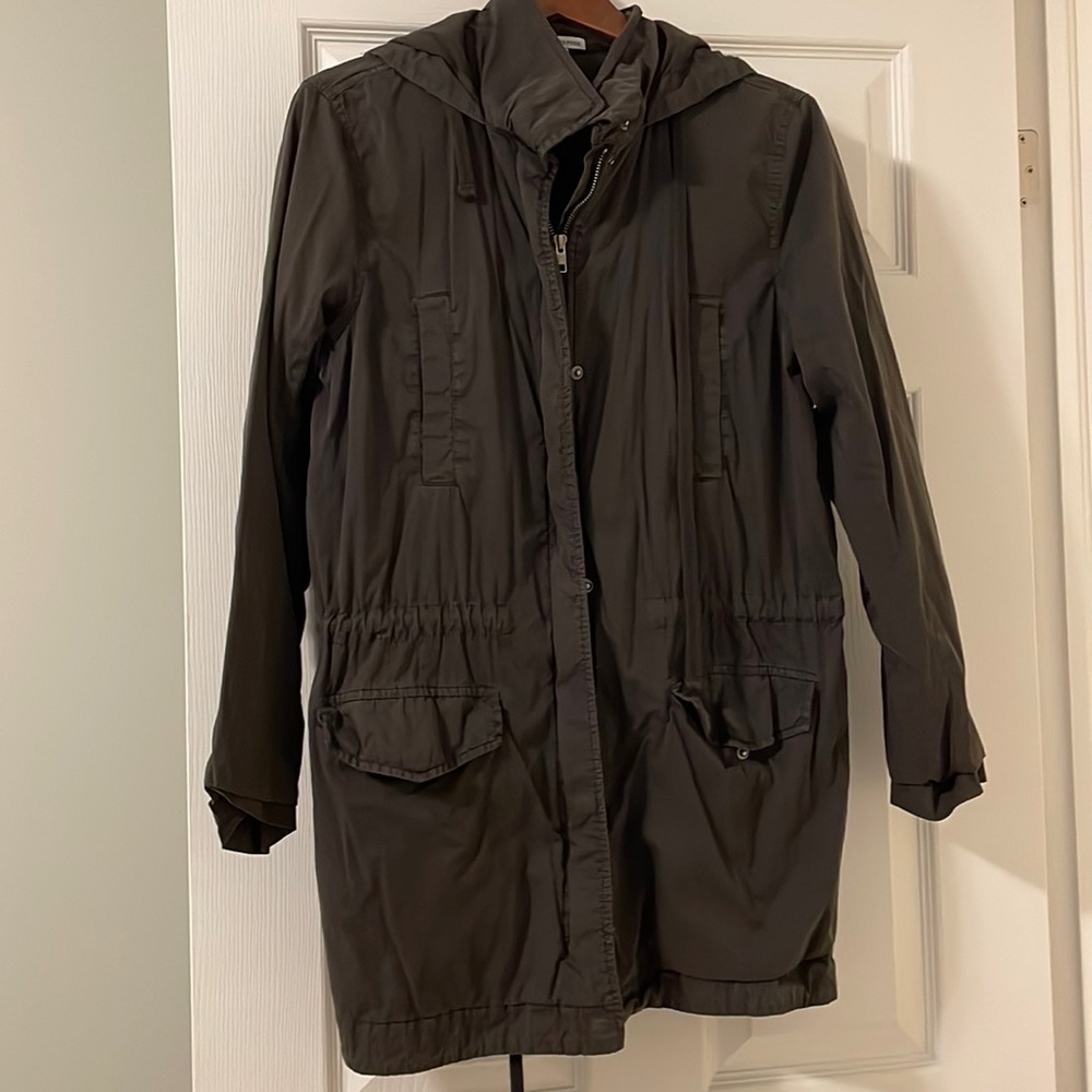 James Perse Black Utility Spring jacket lightly line Sz 3 (Sz M or 6-8 in women)
